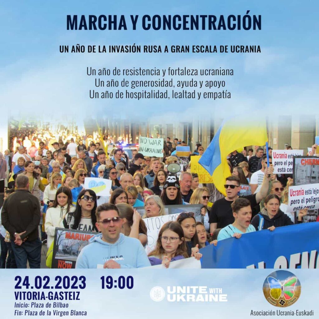 Apoyemos a Ucrania en la manifestación de hoy!